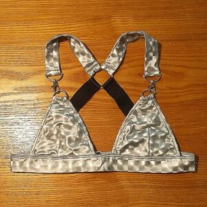 Dolls Kill Club Exx Holographic Bra Top